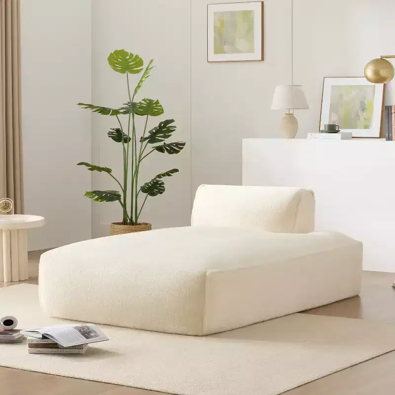 72. 5'' Oversized Left-Facing Modular Sofa Bed, Fully Compressed No-Assembly Sofa for Living Room, Elderly-Friendly 1-Seat Foam Couch