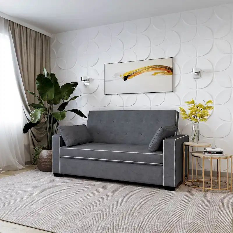 Serta Morrison Full Convertible Loveseat