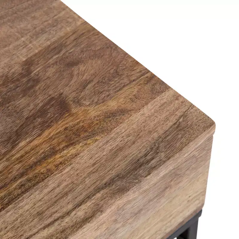 Malone Wood and Metal Side Table