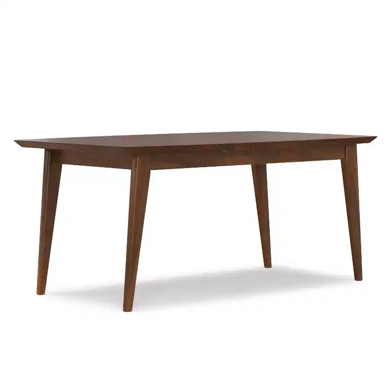 66-84 inch x 40 inch Rectangle Mid-Century Modern Extendable Dining Table