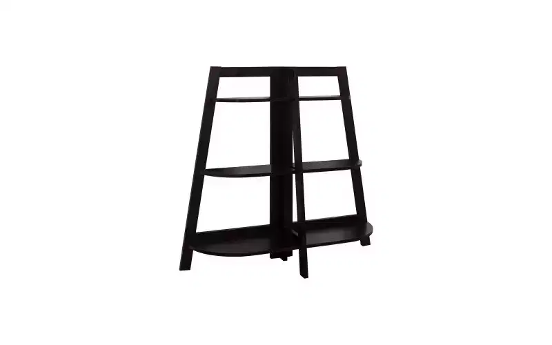 TUYOHW 3-Tier Modern Ladder Bookshelves,Open Bookshelf,Wood Shelf Book Racks,Bookcases for Small Space,Living Room,Bedroom,Office
