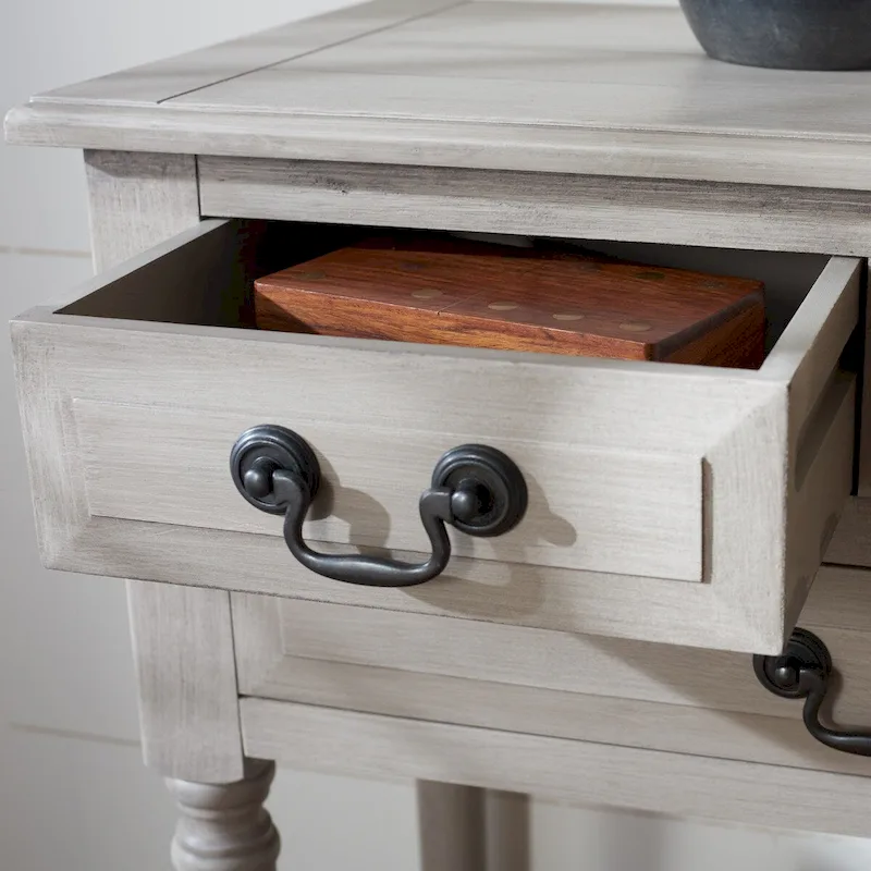 3-Drawer Console Table - 23.5 W x 13 L x 29.5 H - 24Wx13Dx30H
