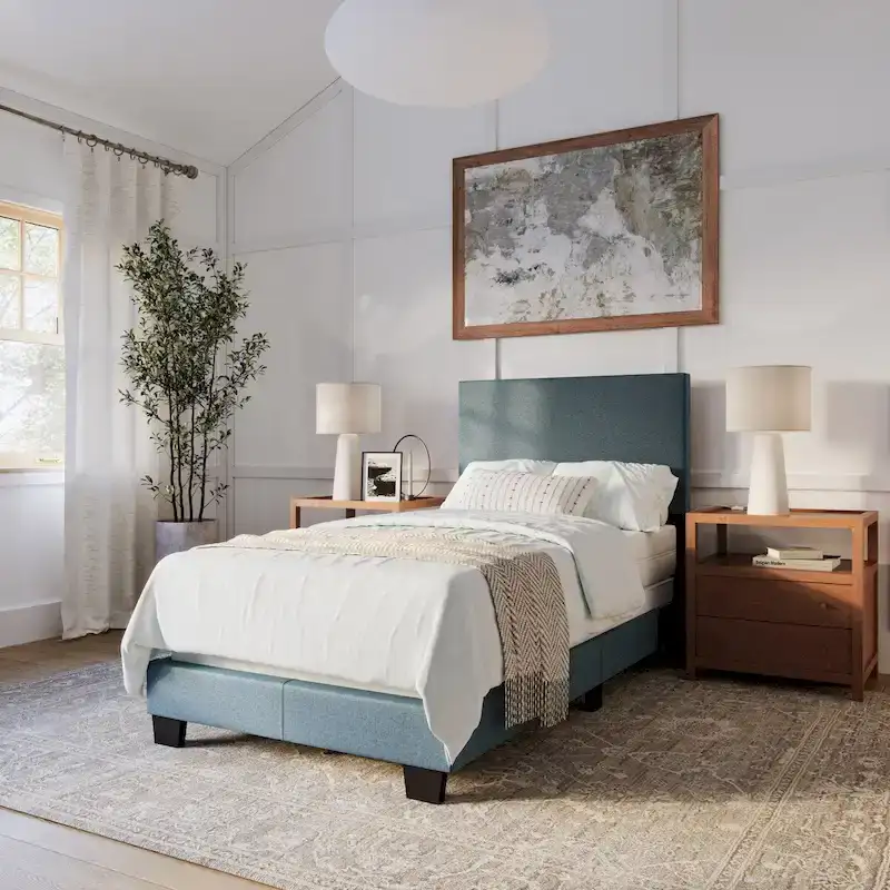 Modern Single Bed Frame | Box Spring Required | Minimalist Bedroom Furniture