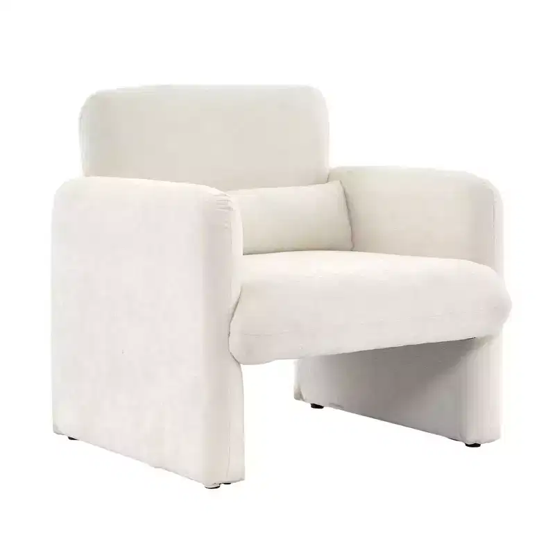 Single Sofa Chair,300LBS,Curved Backrest, Comfortable Armchair,Oversized Reading Chair for Living Room Bedroom Study Office