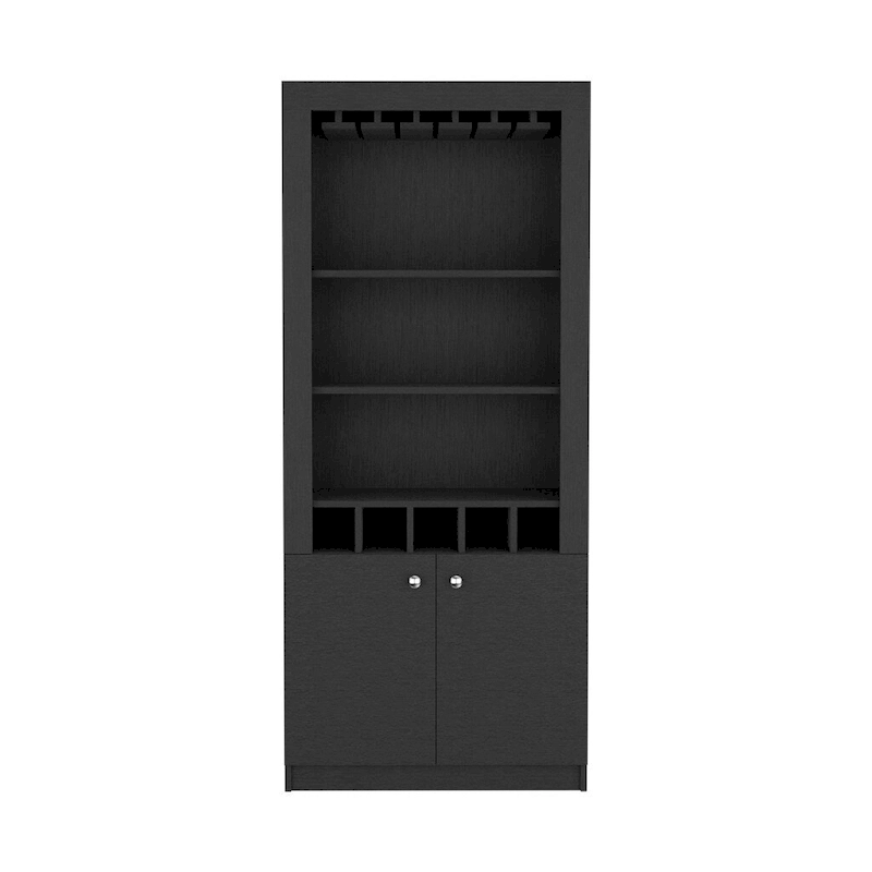 Bar Cabinet for Kitchen, Dining Room ,Living Room, Black