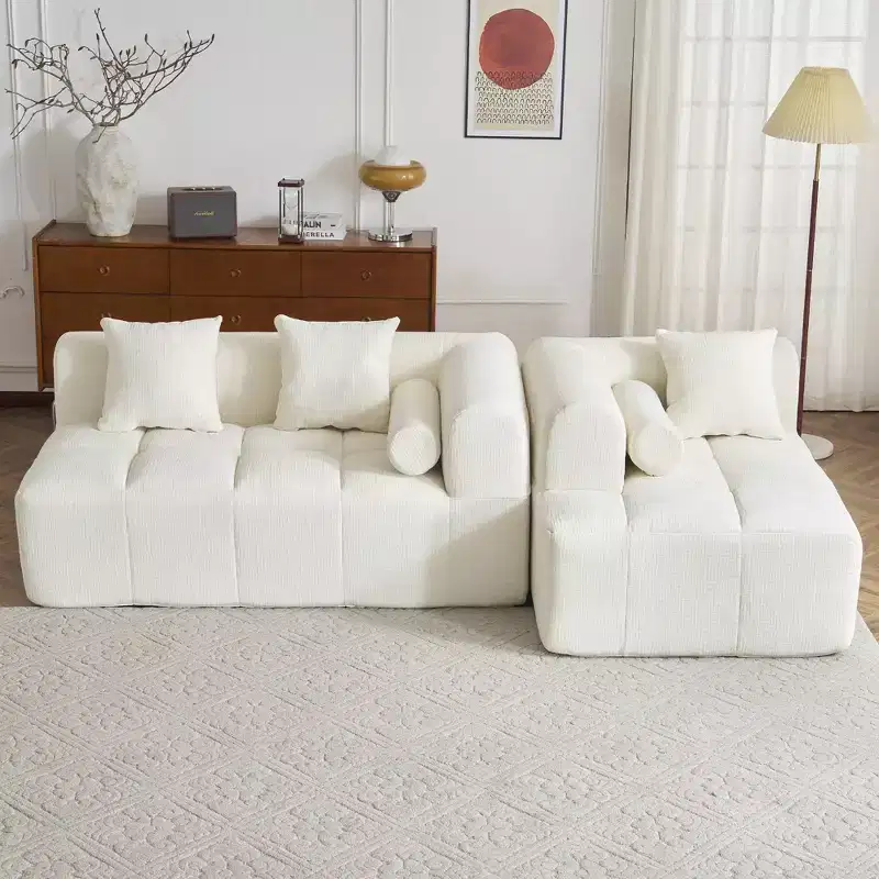 Whisen 101.2 Sectional Sofa Full-Compressed Sofa Modular Sofa Couch Free-combined Sofa